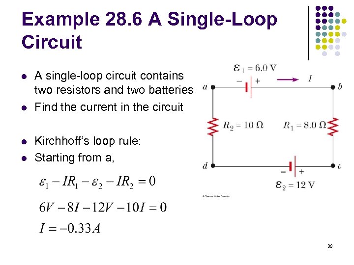 Chapter 28 Direct Current Circuits 1 Direct