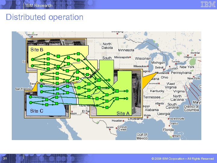 IBM Research Distributed operation Site B Site C 20 Site A © 2008 IBM