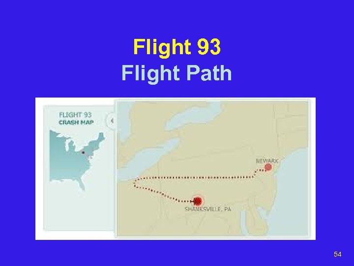 Flight 93 Flight Path 54 