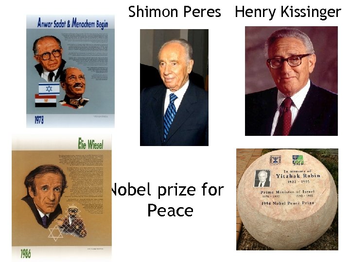Shimon Peres Henry Kissinger Nobel prize for Peace 