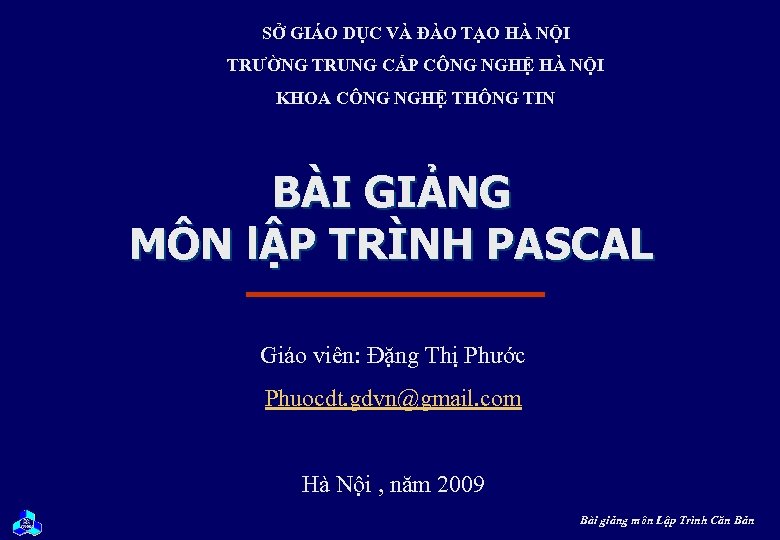 SỞ GIÁO DỤC VÀ ĐÀO TẠO HÀ NỘI TRƯỜNG TRUNG CẤP CÔNG NGHỆ HÀ