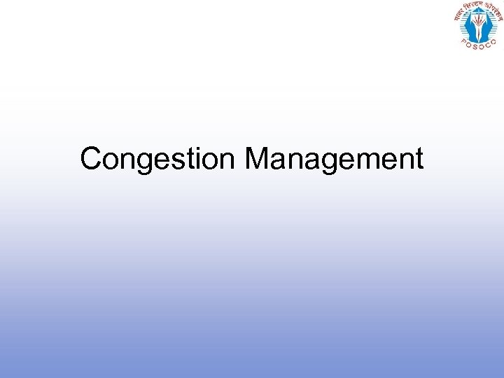 Congestion Management 