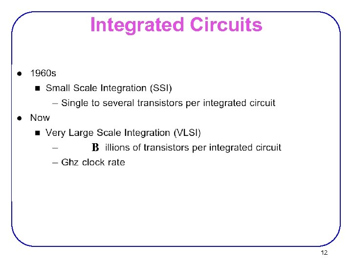Integrated Circuits B 12 