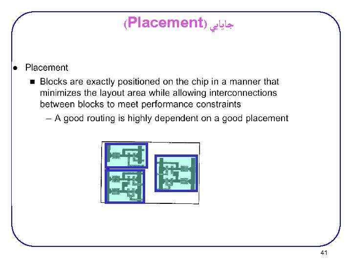 (Placement) ﺟﺎﻳﺎﺑﻲ 41 