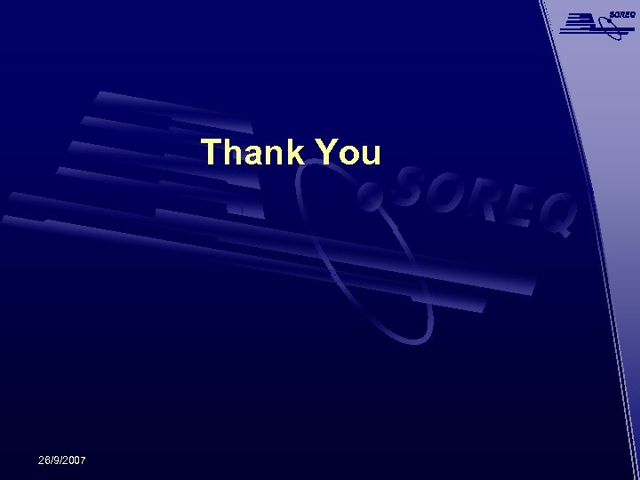 Thank You 26/9/2007 