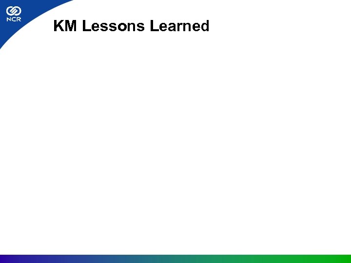 KM Lessons Learned 