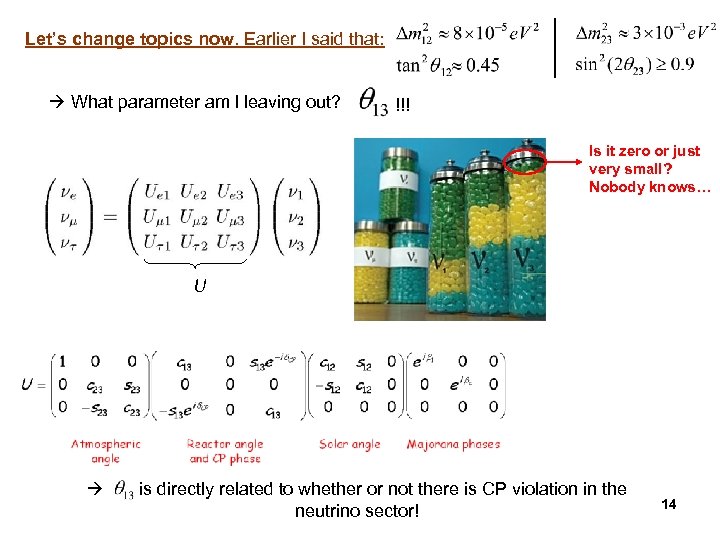 Let’s change topics now. Earlier I said that: What parameter am I leaving out?