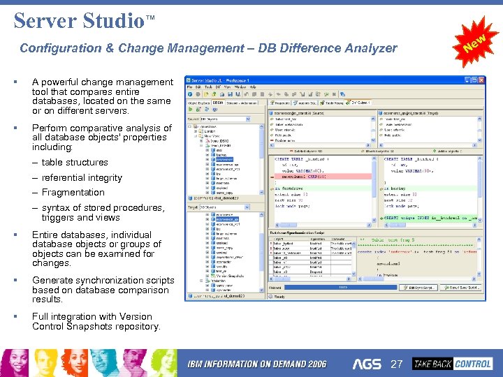 Server Studio™ Configuration & Change Management – DB Difference Analyzer § A powerful change