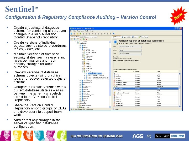 Sentinel™ Configuration & Regulatory Compliance Auditing – Version Control § § § Create snapshots