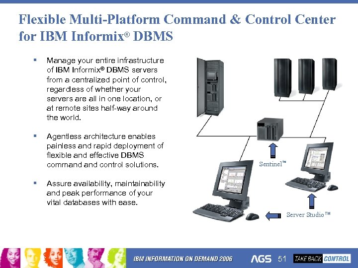 Flexible Multi-Platform Command & Control Center for IBM Informix® DBMS § Manage your entire