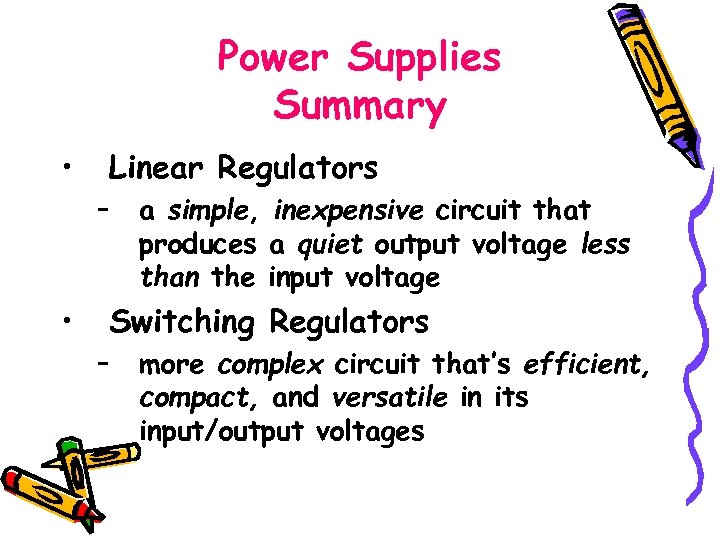 Power Supply Design an introduction Power Supplies