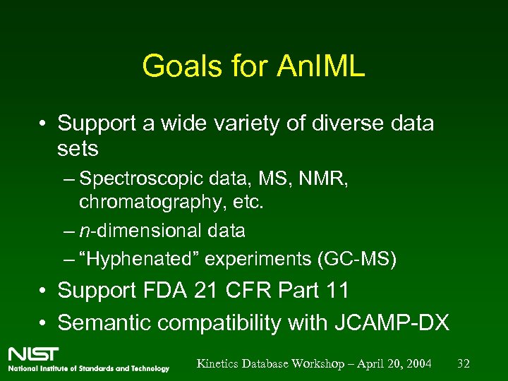 Goals for An. IML • Support a wide variety of diverse data sets –