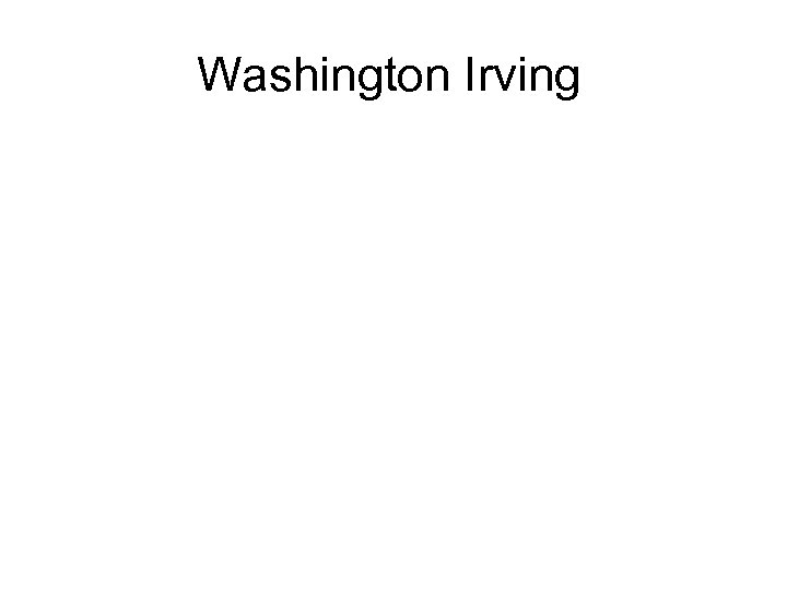 Washington Irving 