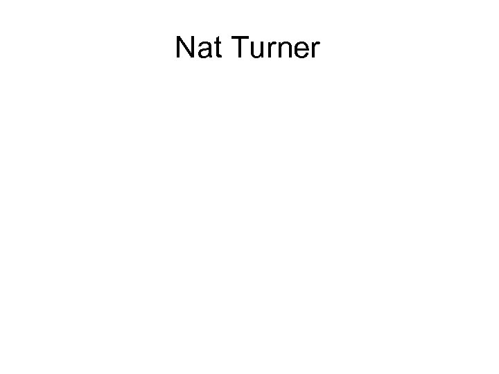 Nat Turner 