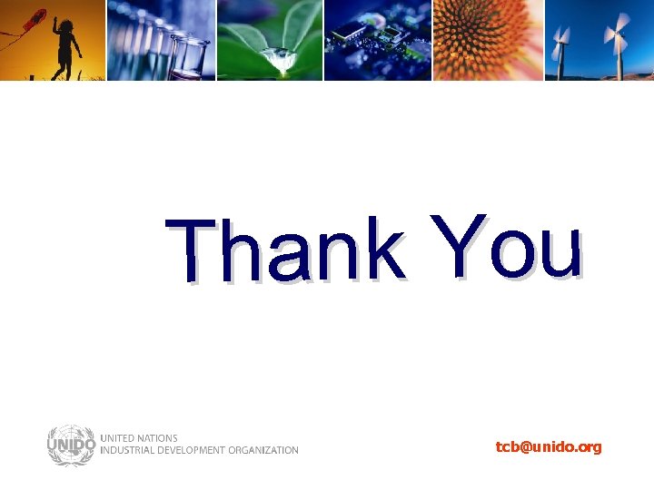 Thank You tcb@unido. org 