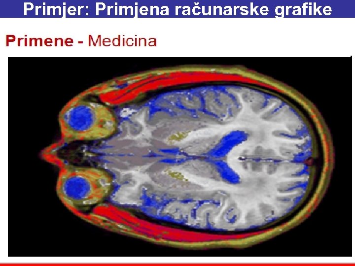 Primjer: Primjena računarske grafike 18. 3. 2018. 13: 05 Glava 6 39 