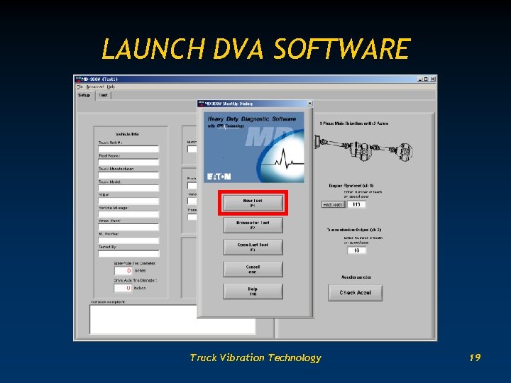 LAUNCH DVA SOFTWARE Truck Vibration Technology 19 