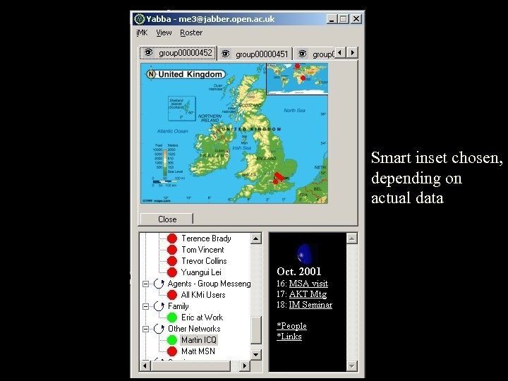 Smart inset chosen, depending on actual data 