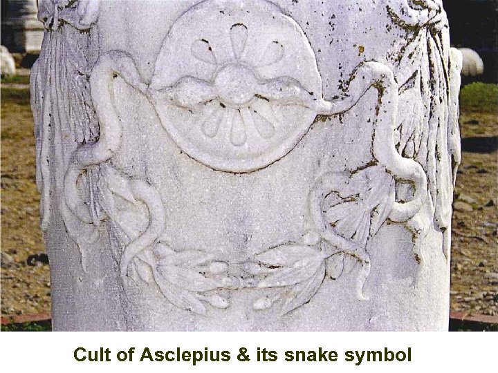 Cult of Asclepius & its snake symbol 