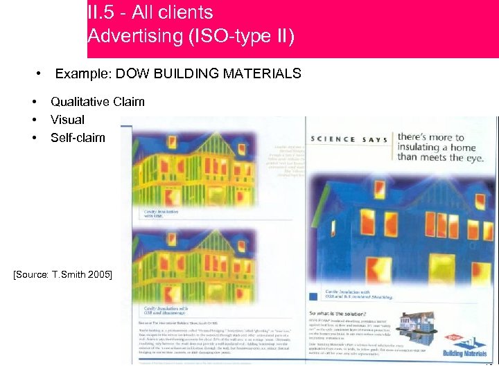 II. 5 - All clients Advertising (ISO-type II) • Example: DOW BUILDING MATERIALS •