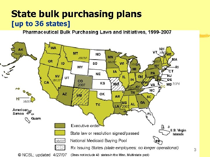 State bulk purchasing plans [up to 36 states] 3 