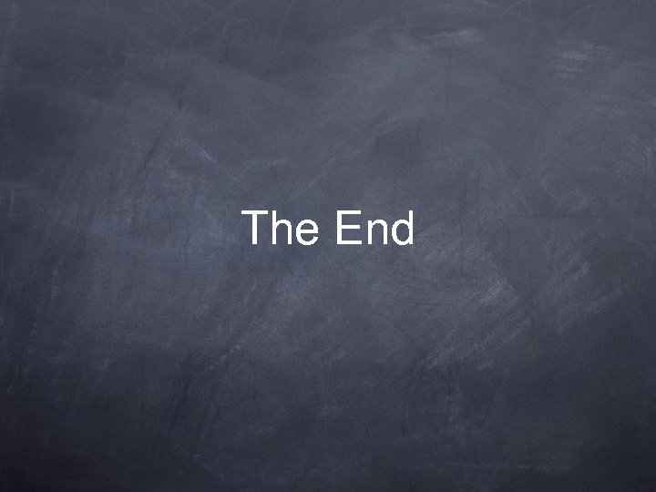 The End 