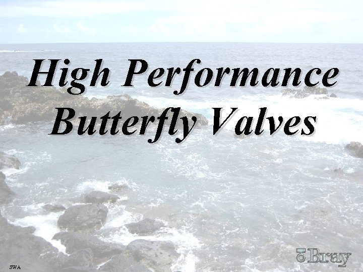 High Performance Butterfly Valves SWA 