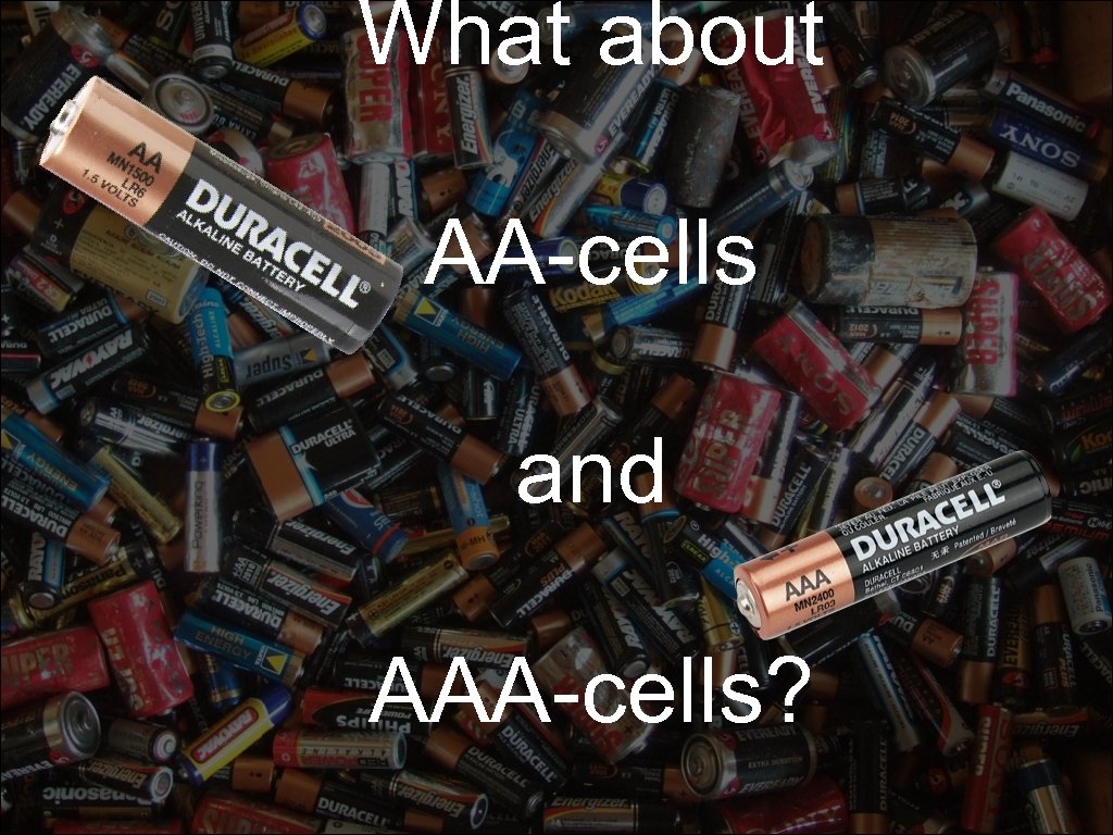 What about AA-cells and AAA-cells? 