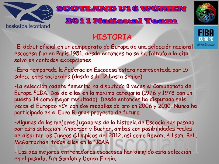 HISTORIA -El debut oficial en un campeonato de Europa de una selección nacional escocesa