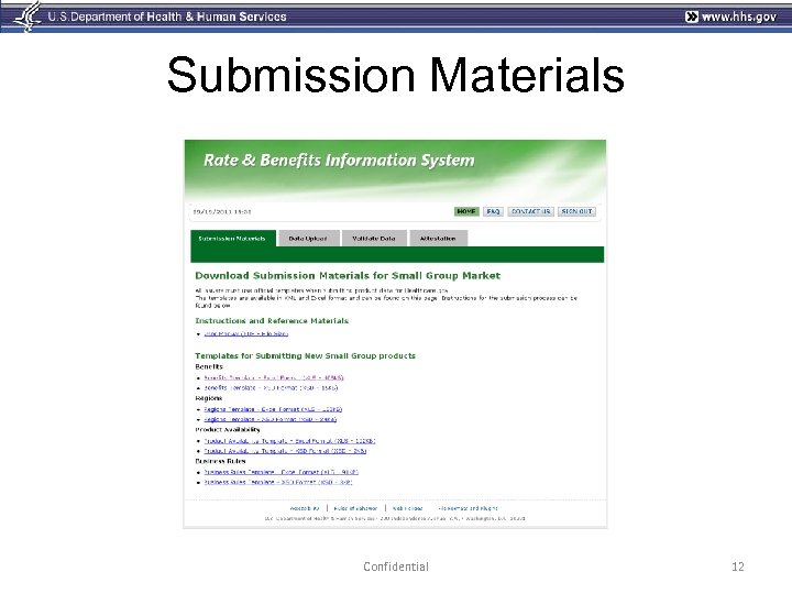 Submission Materials Confidential 12 
