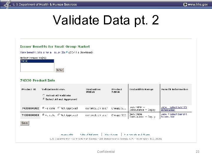 Validate Data pt. 2 Confidential 22 