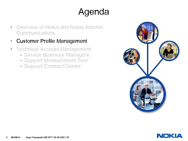 Agenda • Overview of Nokia and Nokia Internet Communications • Customer Profile Management •