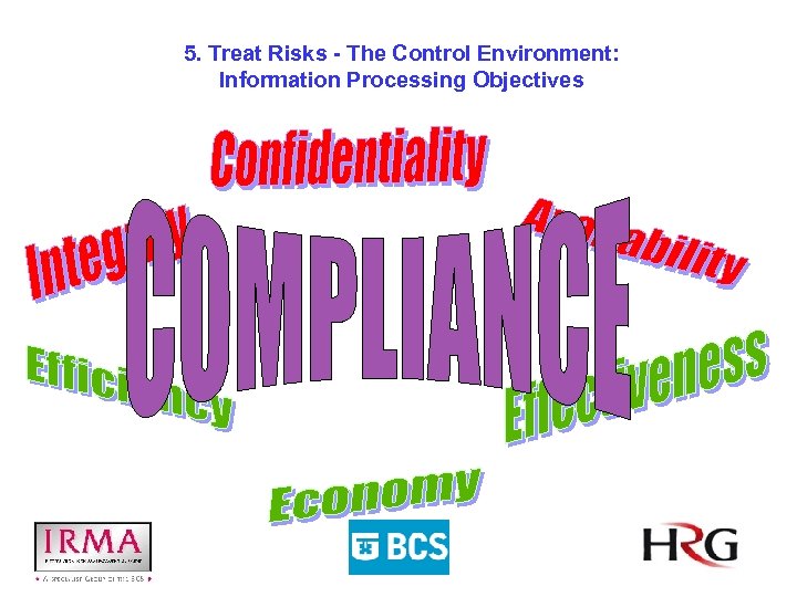 5. Treat Risks - The Control Environment: Information Processing Objectives 