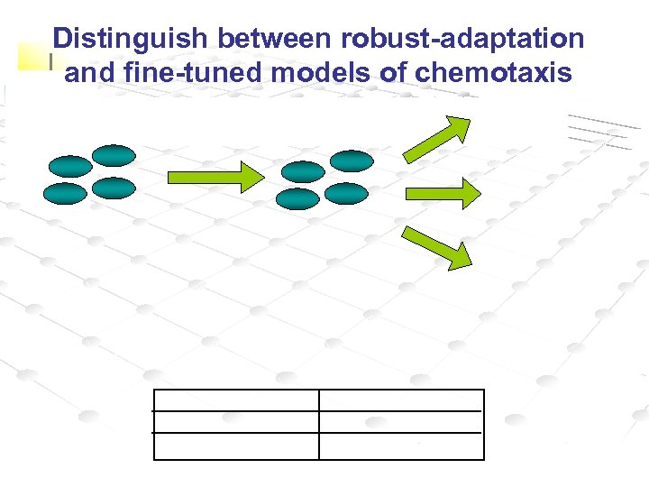 Distinguish between robust-adaptation and fine-tuned models of chemotaxis 