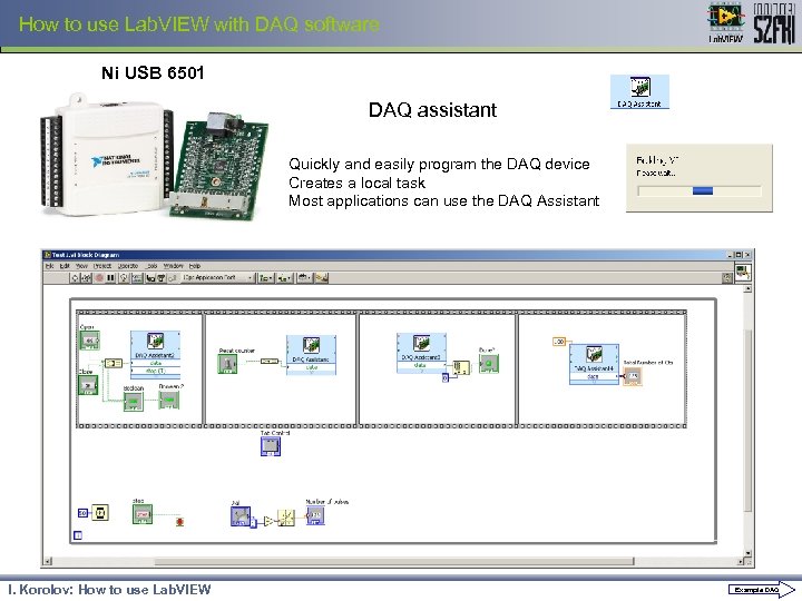 How to use Lab. VIEW with DAQ software Ni USB 6501 DAQ assistant Quickly