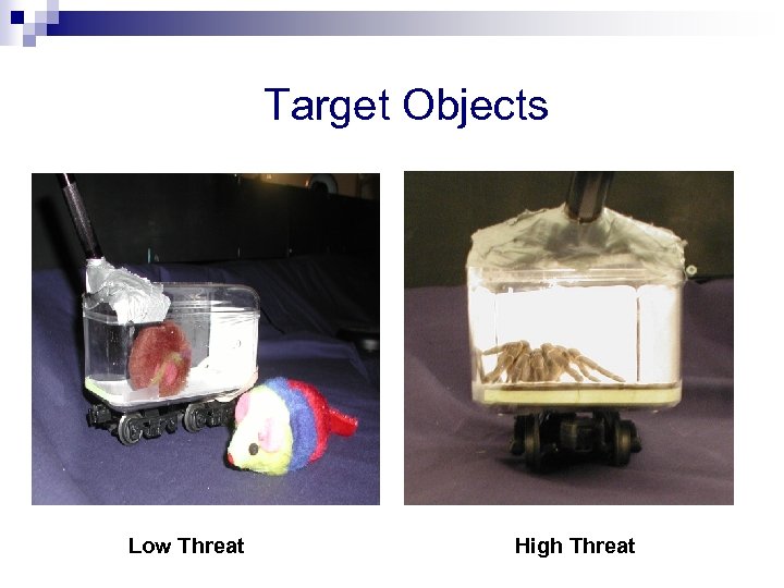 Target Objects Low Threat High Threat 