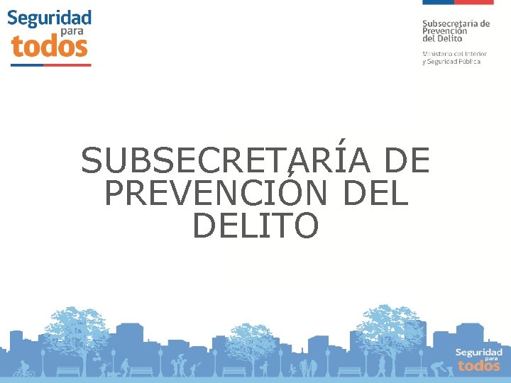 SUBSECRETARÍA DE PREVENCIÓN DELITO 