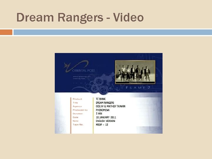 Dream Rangers - Video 