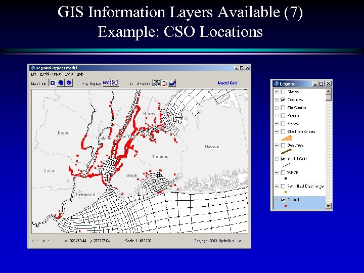 GIS Information Layers Available (7) Example: CSO Locations 