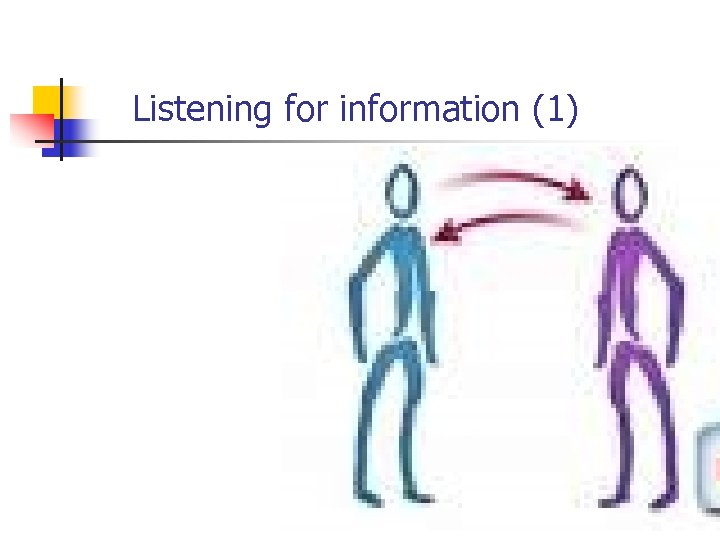 Listening for information (1) 