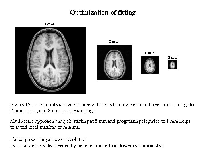 Optimization of fitting 1 mm 2 mm 4 mm 8 mm Figure 15. 15