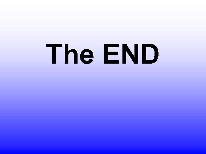 The END 