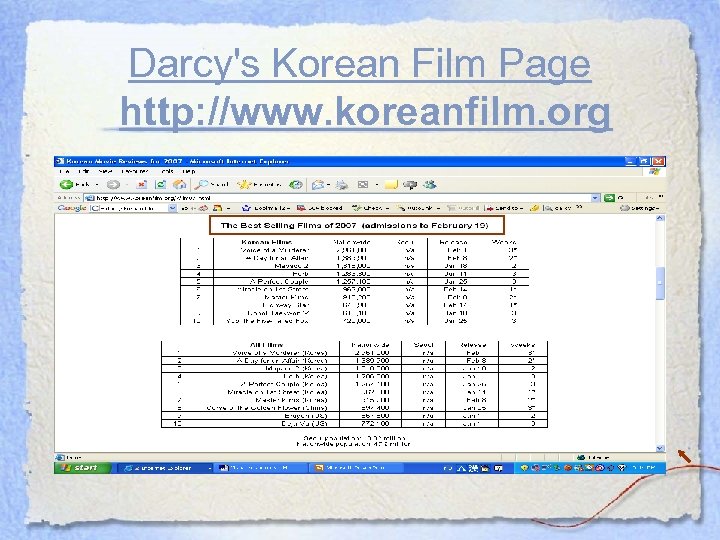 Darcy's Korean Film Page http: //www. koreanfilm. org 