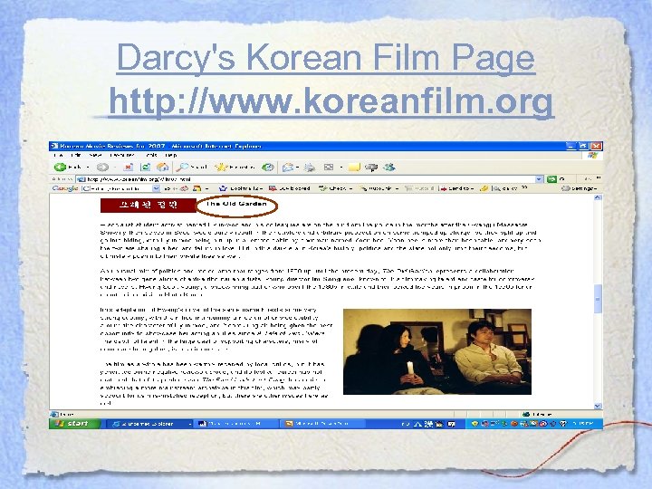 Darcy's Korean Film Page http: //www. koreanfilm. org 