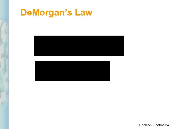 De. Morgan’s Law Boolean Algebra-24 