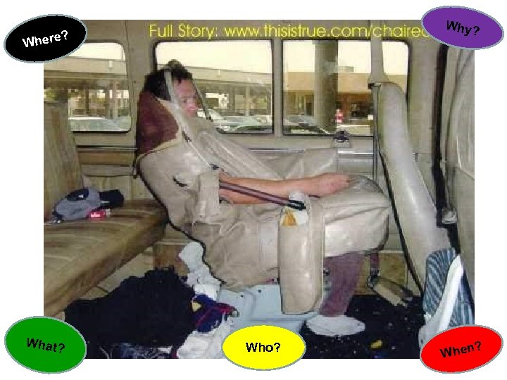 Why? e? Wher What? Who? ? When 