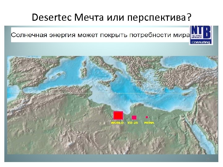 Desertec Мечта или перспектива? 25 