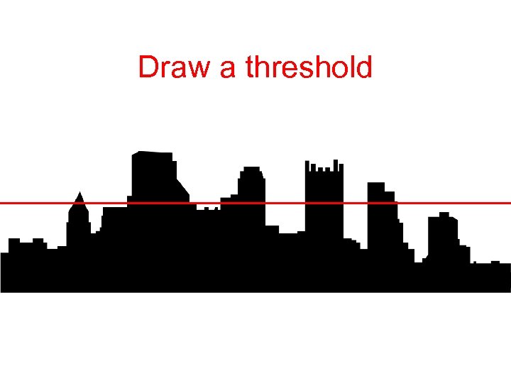 Draw a threshold 