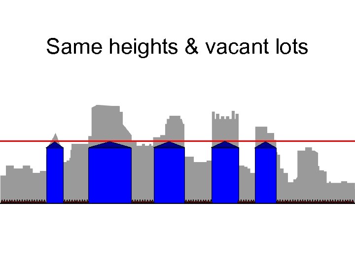 Same heights & vacant lots 