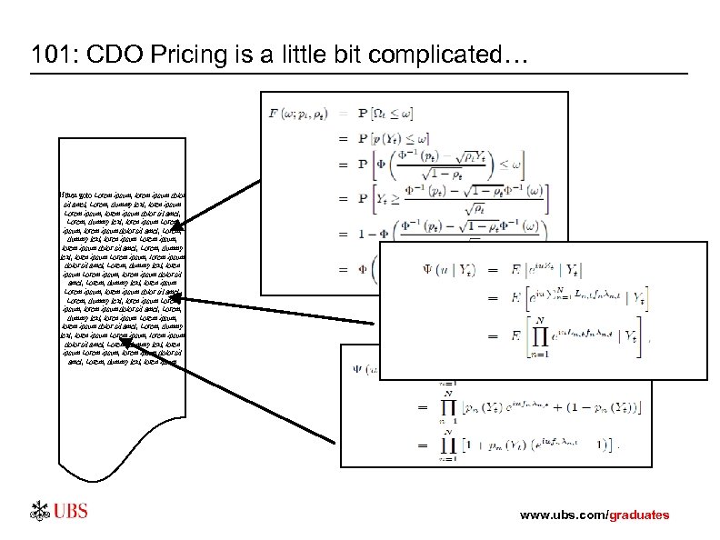101: CDO Pricing is a little bit complicated… If then goto Lorem ipsum, lorem